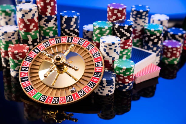 Live-dealer casino tables with multi-camera studio setup